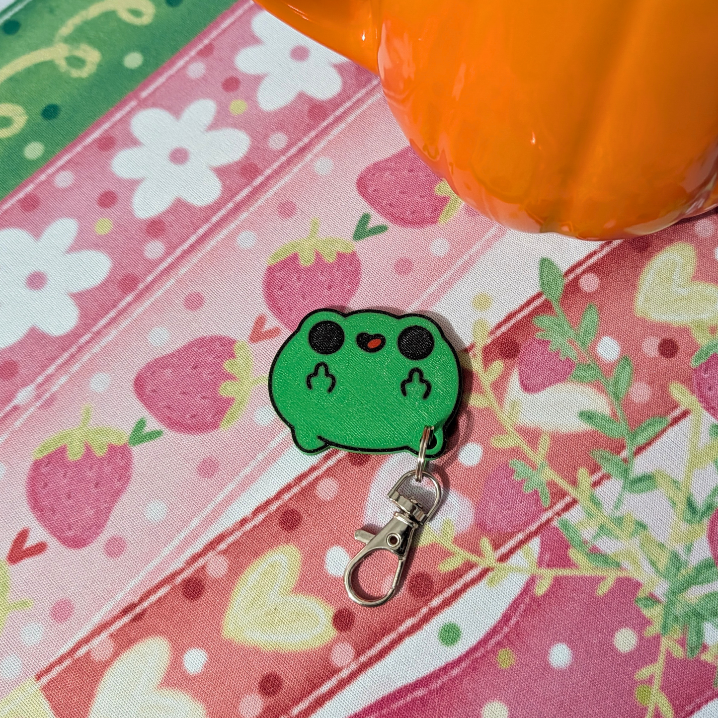 Sassy Frog Sticker Set & Keychain