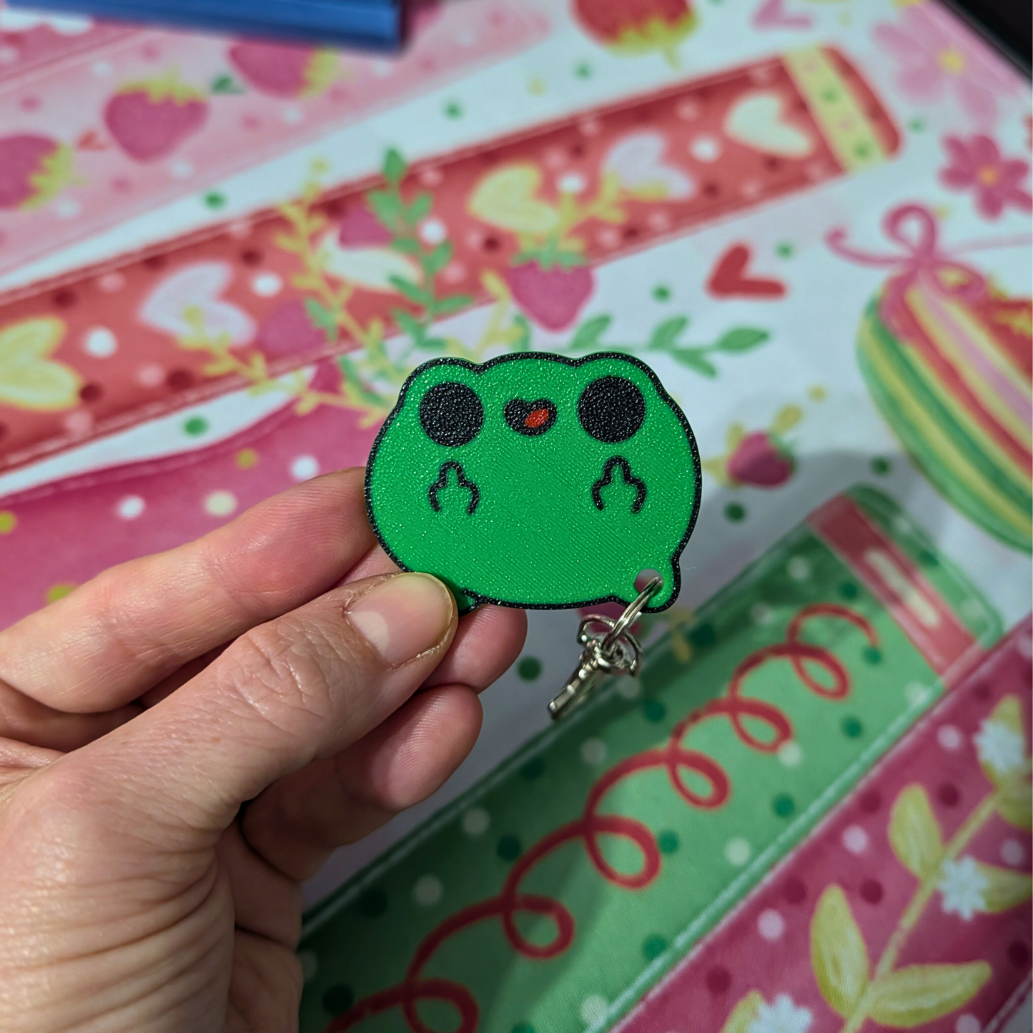 Sassy Frog Sticker Set & Keychain