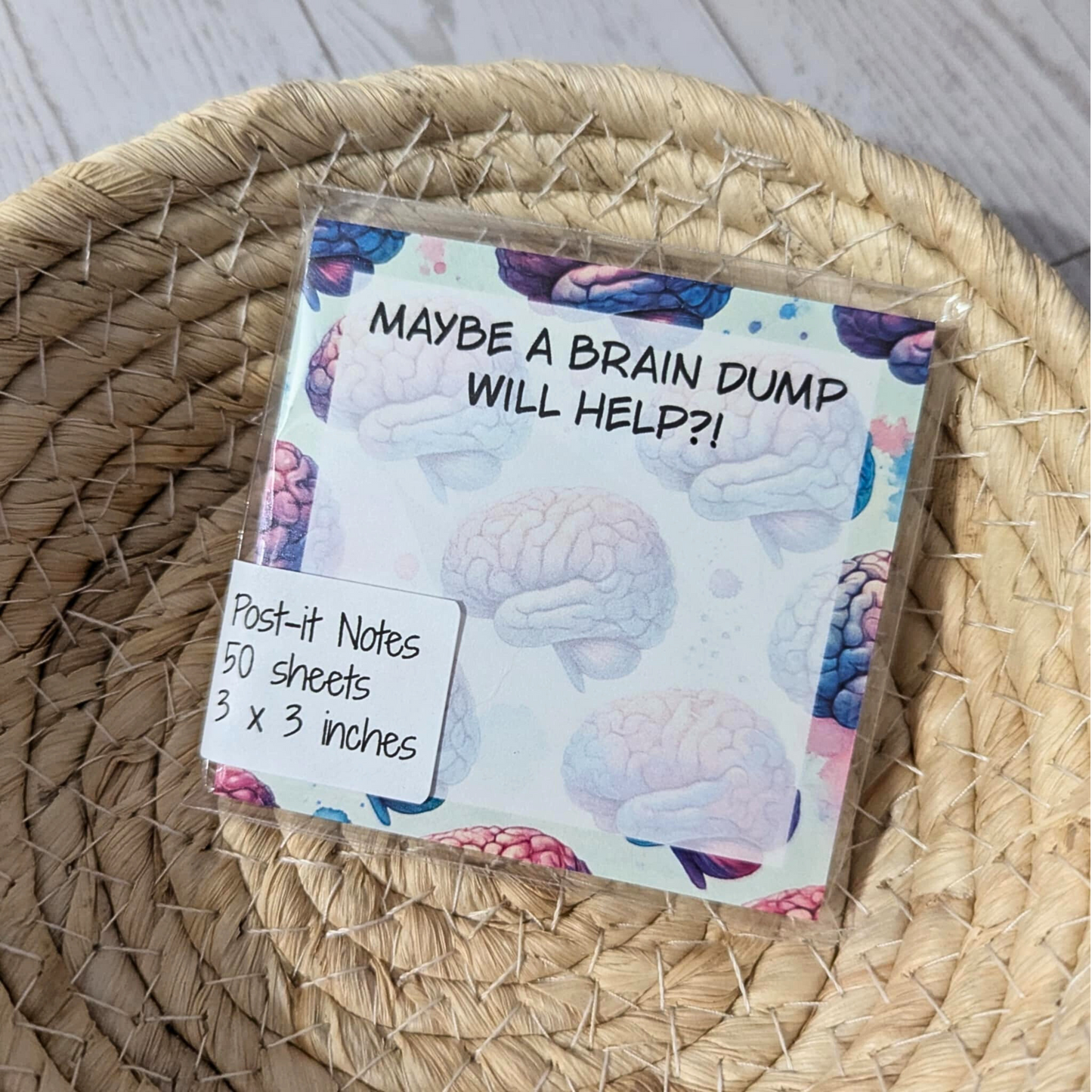 Brain Dump Post-It Sticky Notes