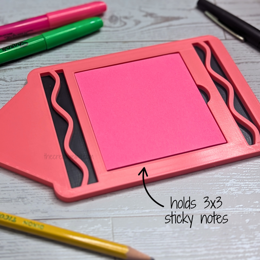 Crayon-shaped Sticky Note Holder | 3D Prints