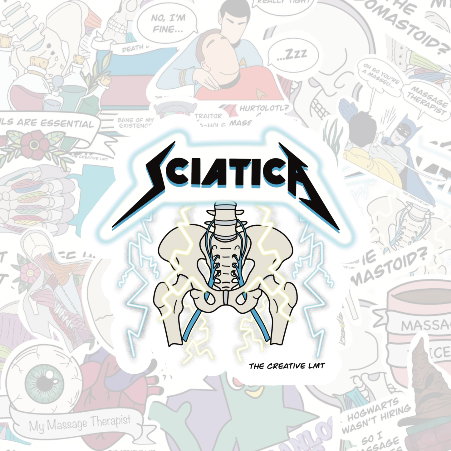 Sciatica | Parody Vinyl Sticker