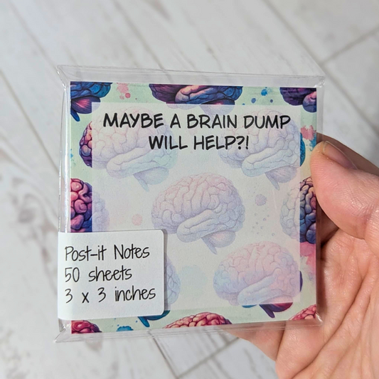 Brain Dump Post-It Sticky Notes