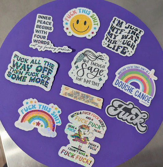 Sweary Sticker Set (10 Pack)