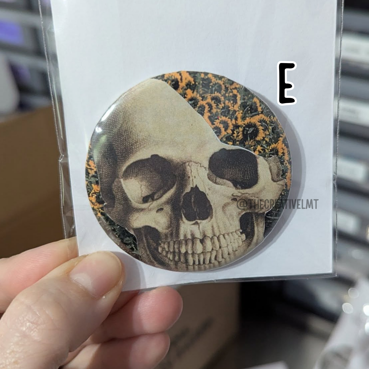 One-of-a-Kind Pinback Buttons | Collage Art Created by Hand