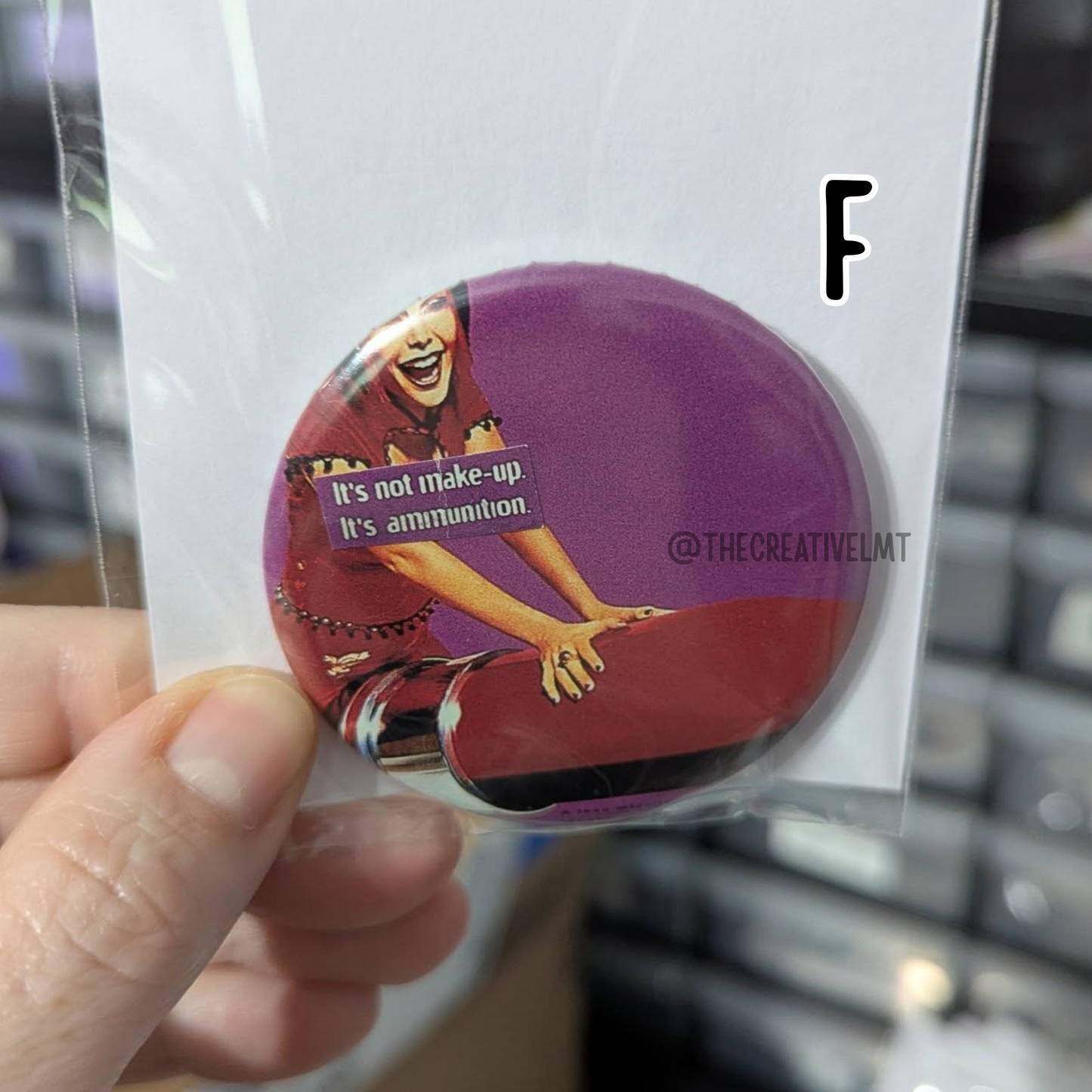 One-of-a-Kind Pinback Buttons | Collage Art Created by Hand