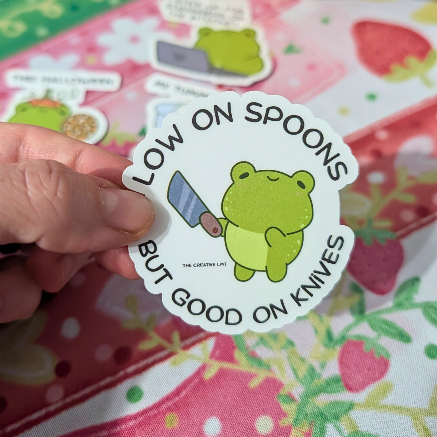Sassy Frog Sticker Set & Keychain