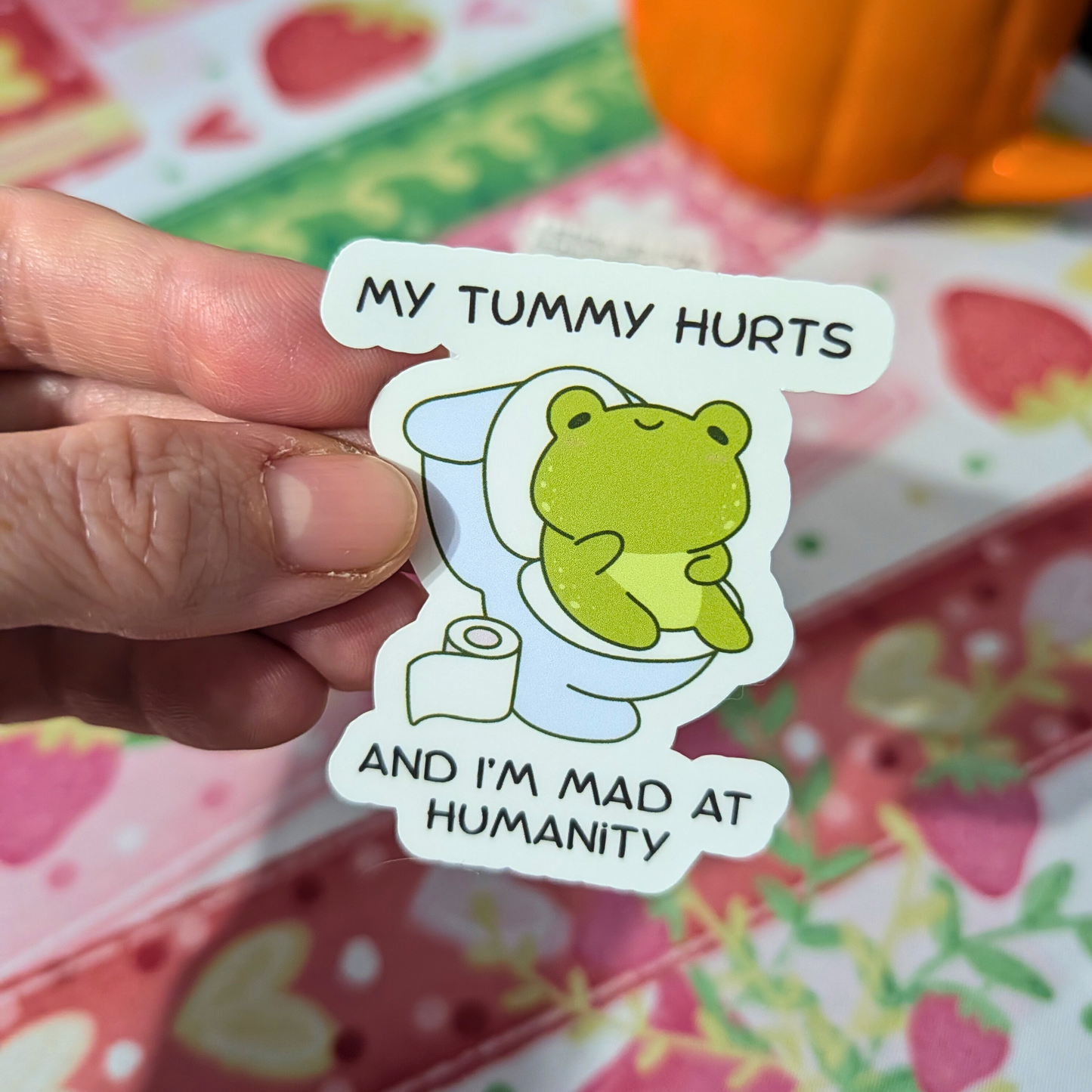 Sassy Frog Sticker Set & Keychain
