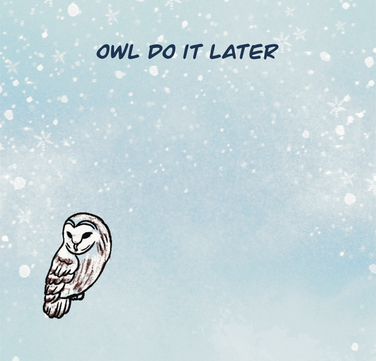 Owl Do It Later Post-It Sticky Notes