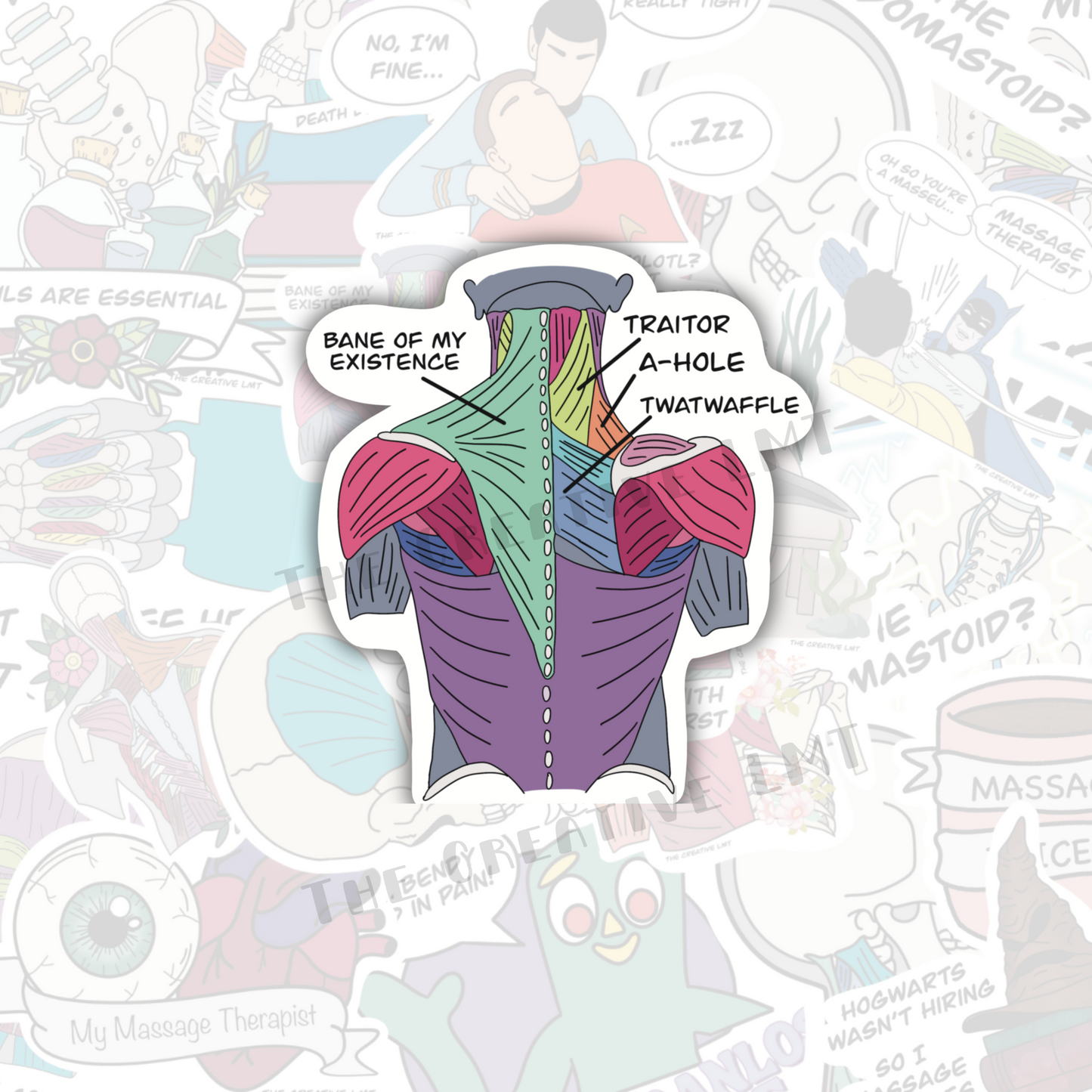 Bane of my Existence | Funny Anatomy Vinyl Sticker