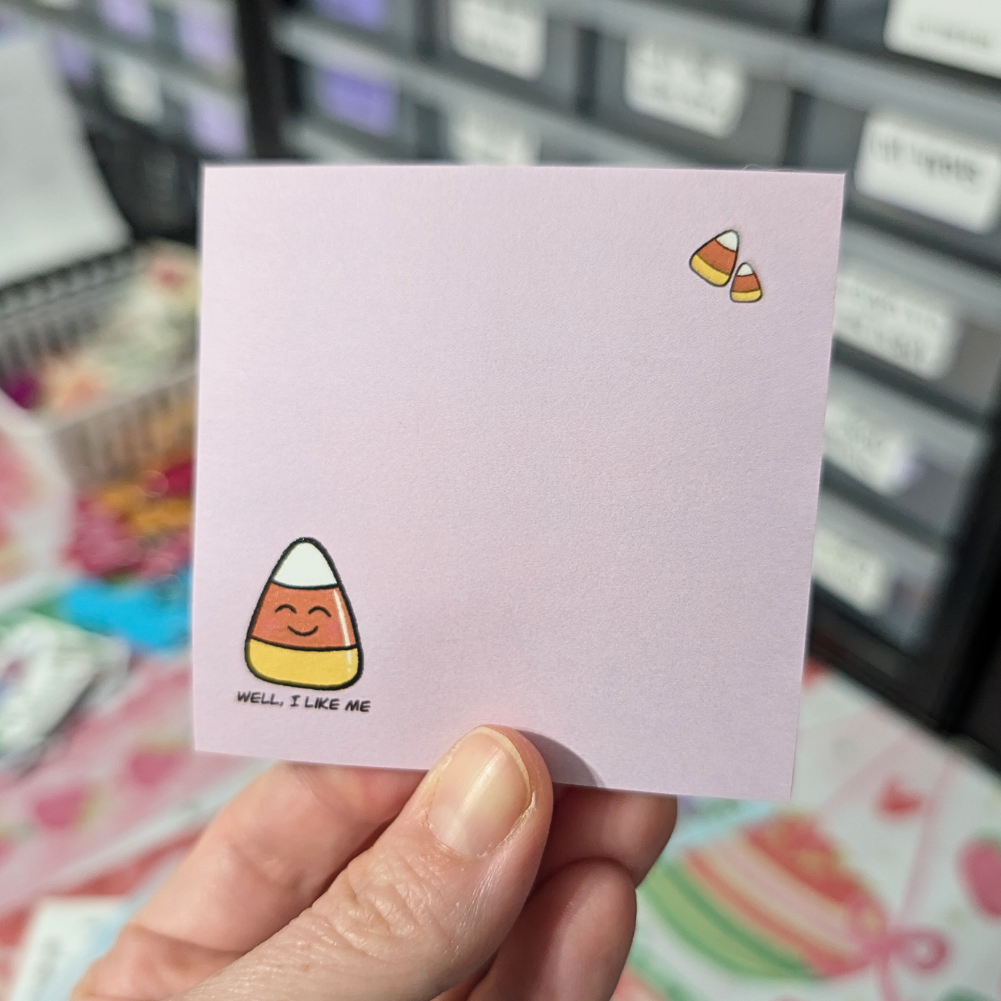 Well I Like Me Candy Corn Post-It Sticky Notes