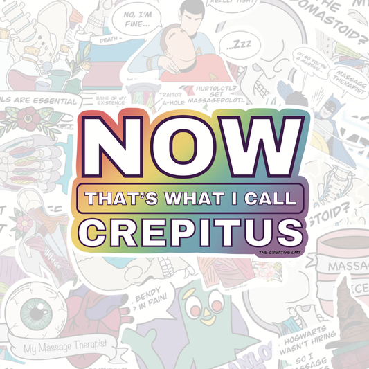 Now That's What I Call Crepitus | Funny Medical Vinyl Sticker