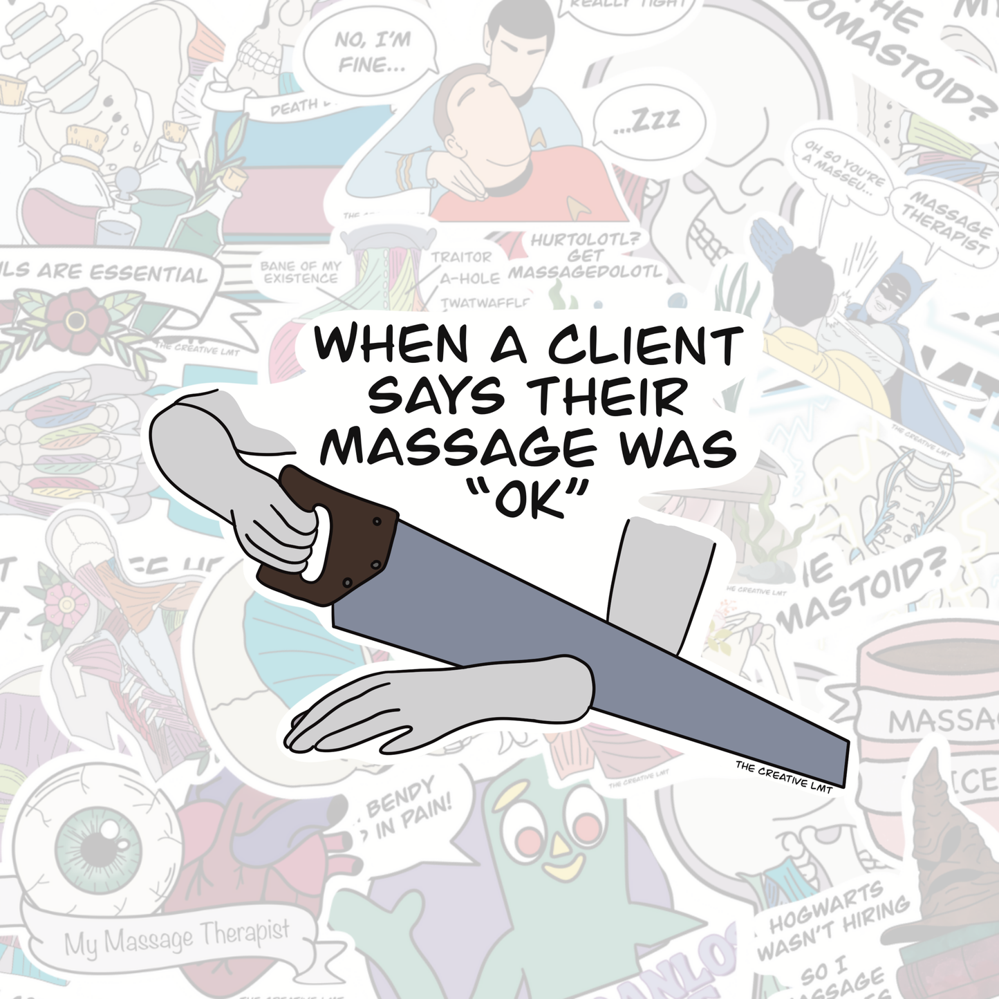 Saw Arm | Funny Vinyl Sticker