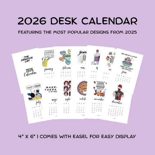 2026 Desk Calendar with Easel | Pre-Order