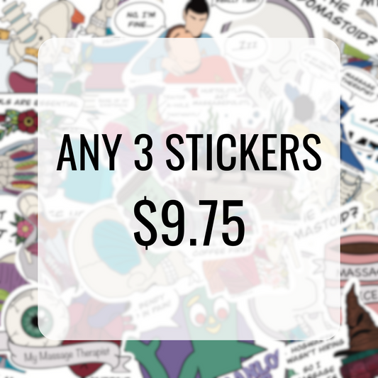 Choose Any 3 Single Stickers | Sticker Bundle | Assorted Stickers