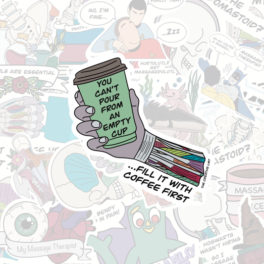 Can't Pour From An Empty Cup | Vinyl Sticker
