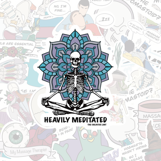 Heavily Meditated Vinyl Sticker