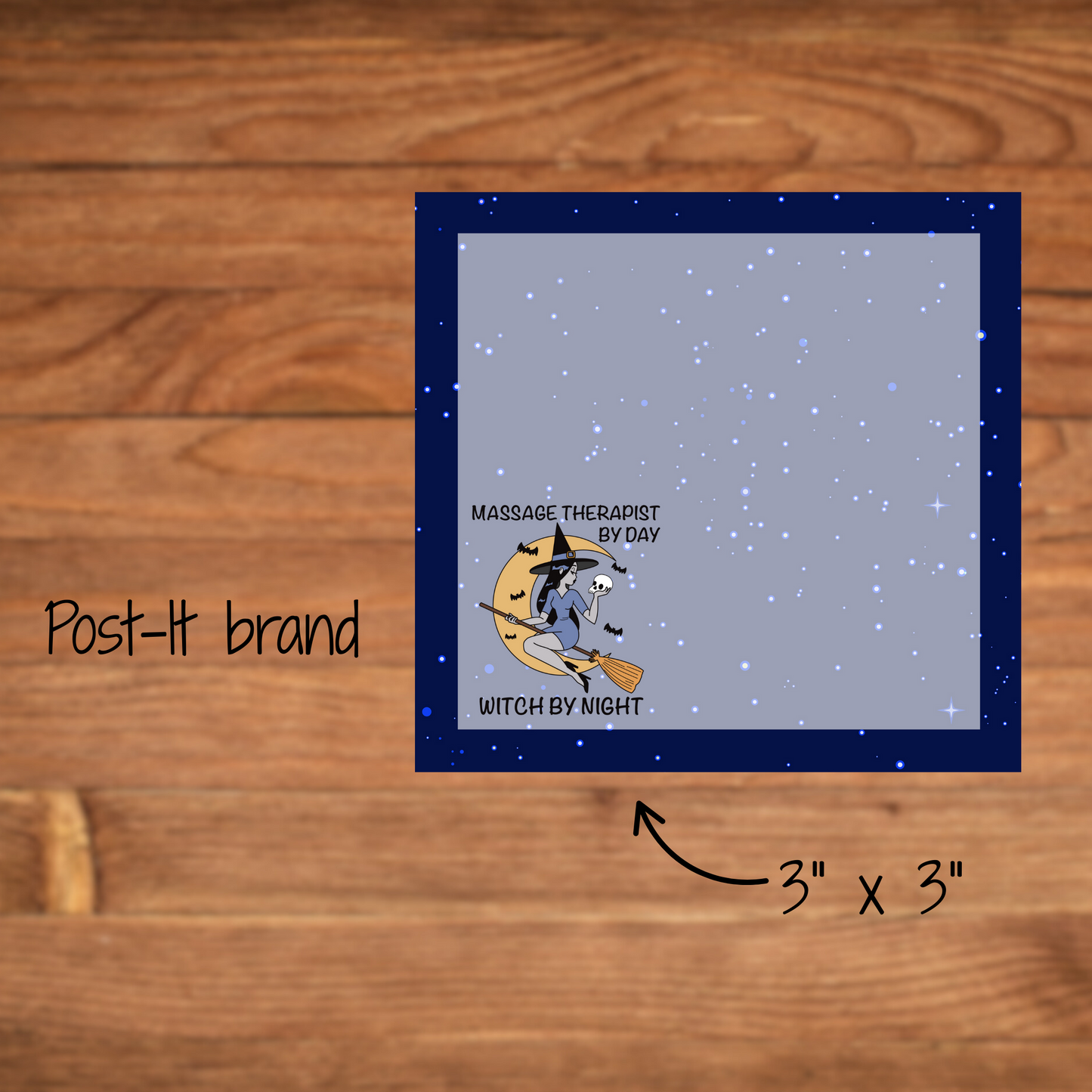 Witchy Massage Therapist Post-It Sticky Notes