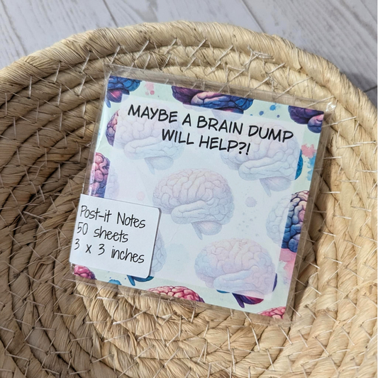 Brain Dump Post-It Sticky Notes