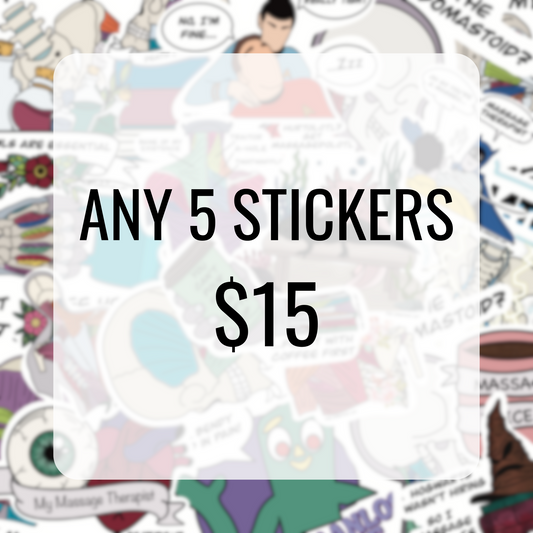 Choose Any 5 Single Stickers | Sticker Bundle | Assorted Stickers