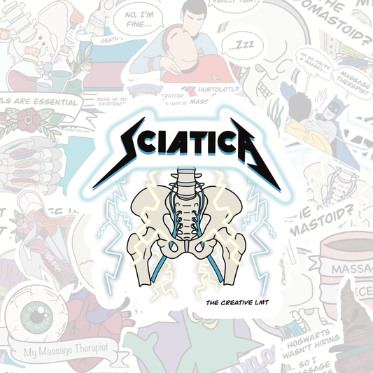 Sciatica | Parody Vinyl Sticker