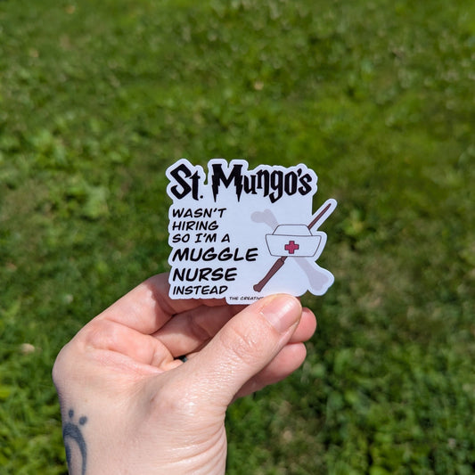 Muggle Nurse | Parody Vinyl Sticker