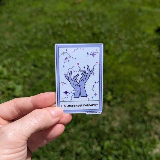 Massage Therapist Tarot | Vinyl Sticker