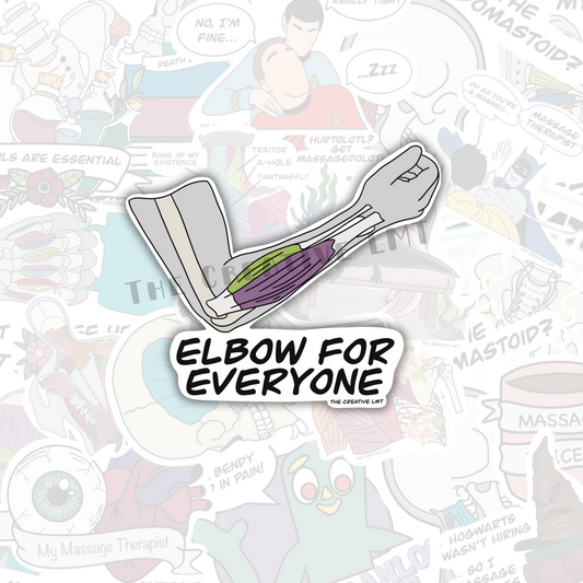 Elbow For Everyone | Funny Anatomy Vinyl Sticker