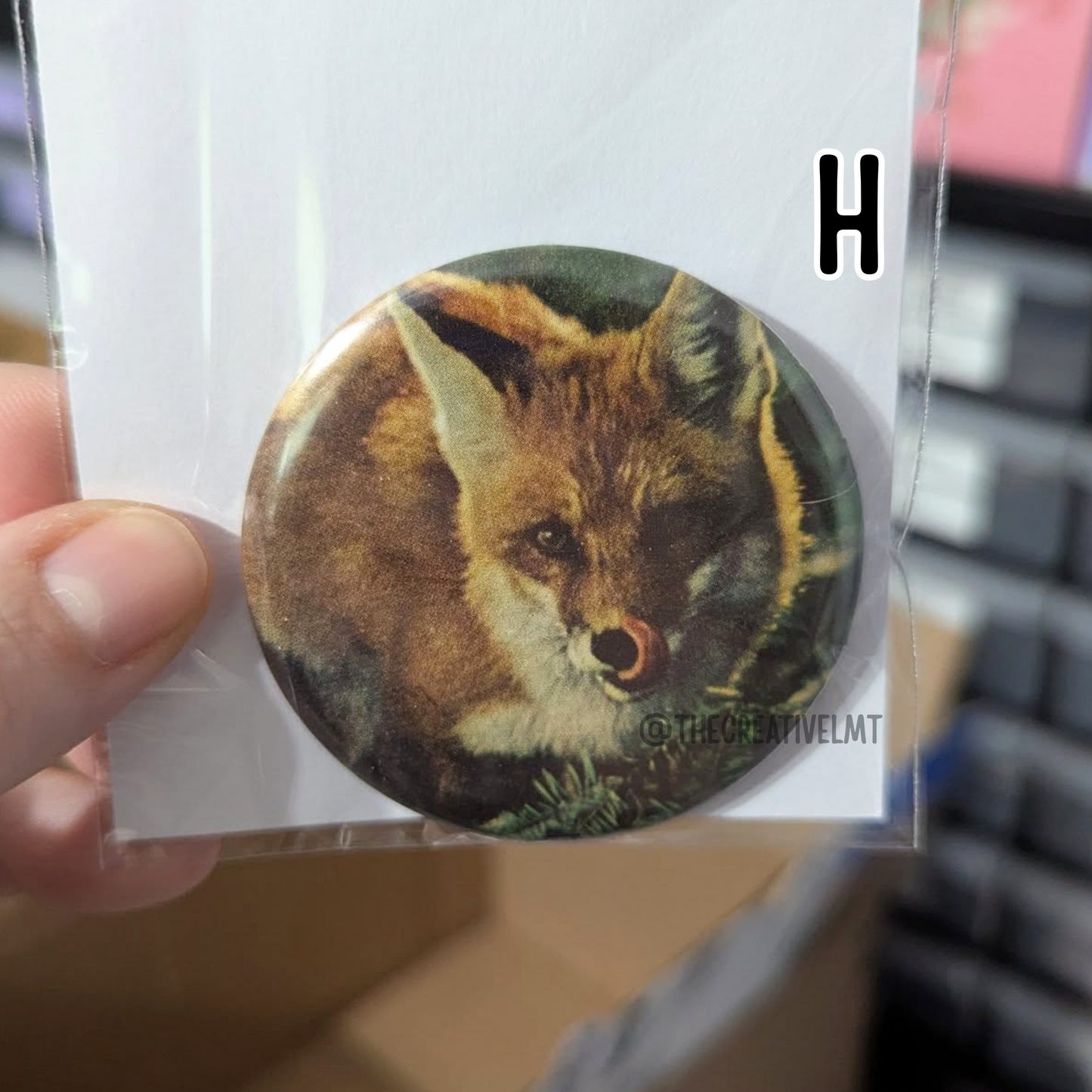 One-of-a-Kind Pinback Buttons | Collage Art Created by Hand