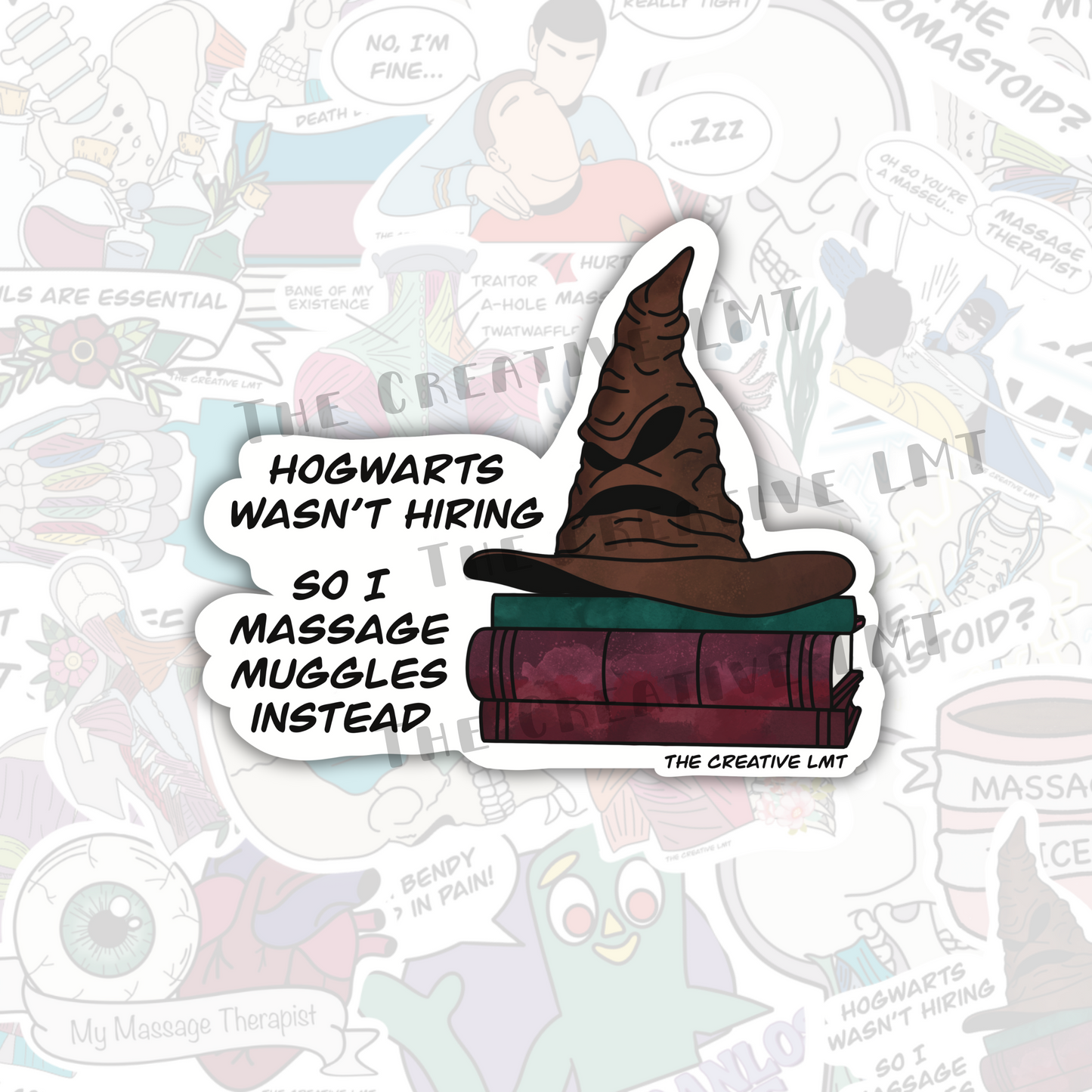 Massage Muggles | Parody Vinyl Sticker