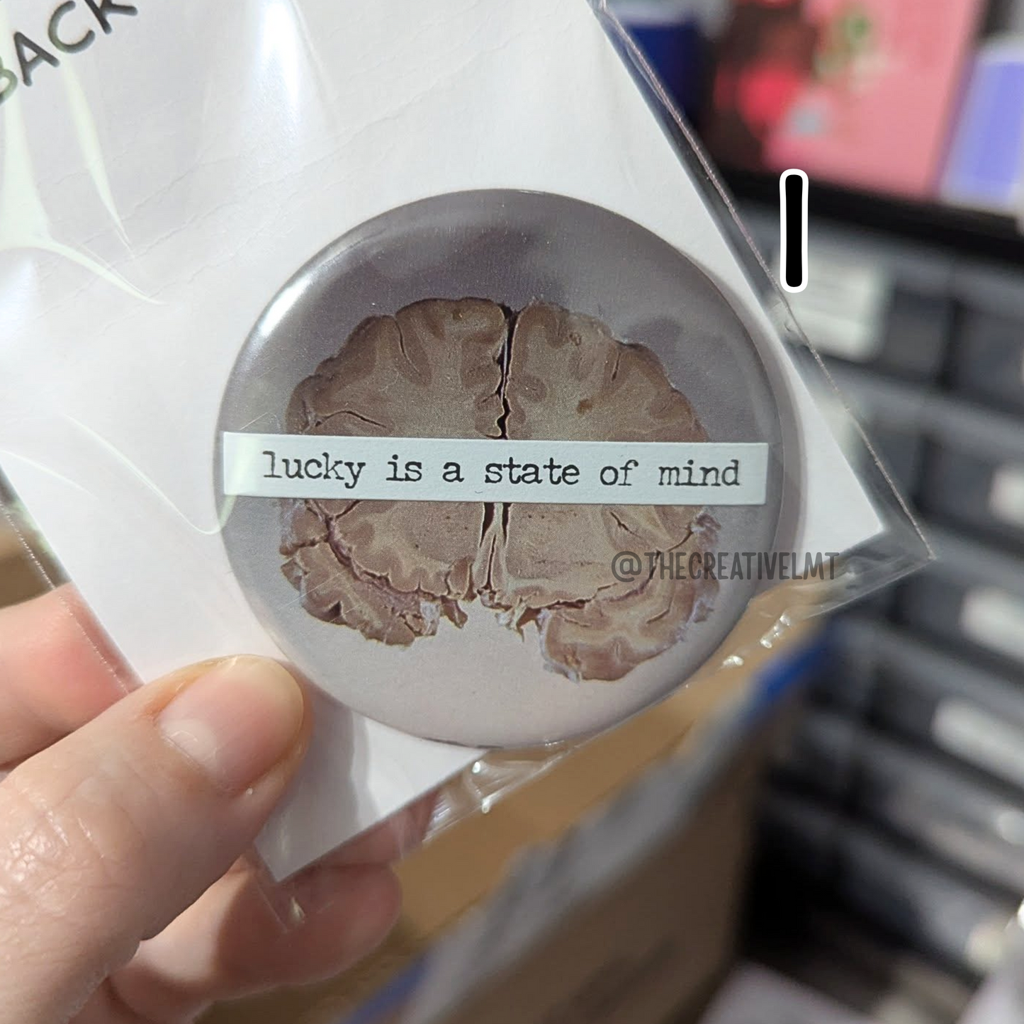 One-of-a-Kind Pinback Buttons | Collage Art Created by Hand