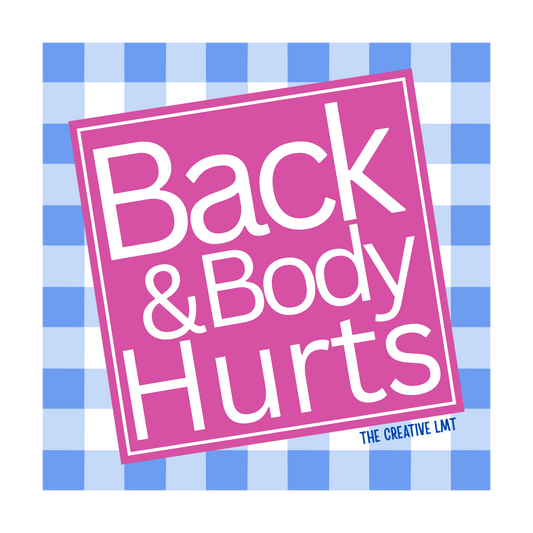 Back and Body Hurts | Funny Parody Vinyl Sticker