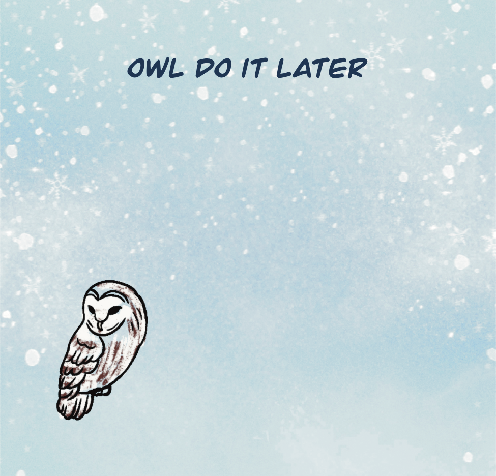 Owl Do It Later Post-It Sticky Notes