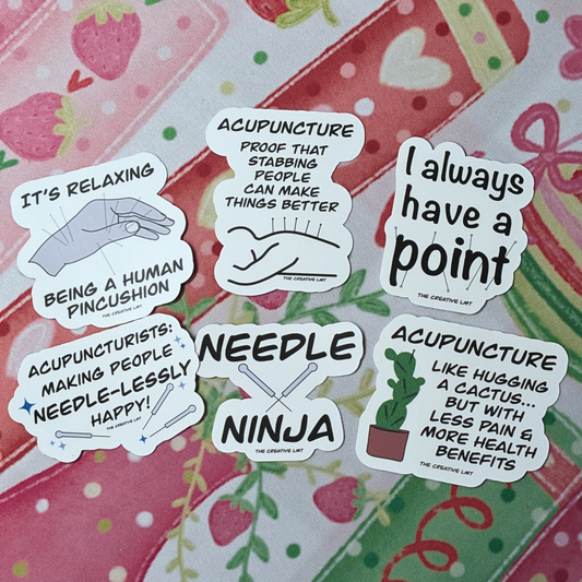 Acupuncture Stickers | Set of 6